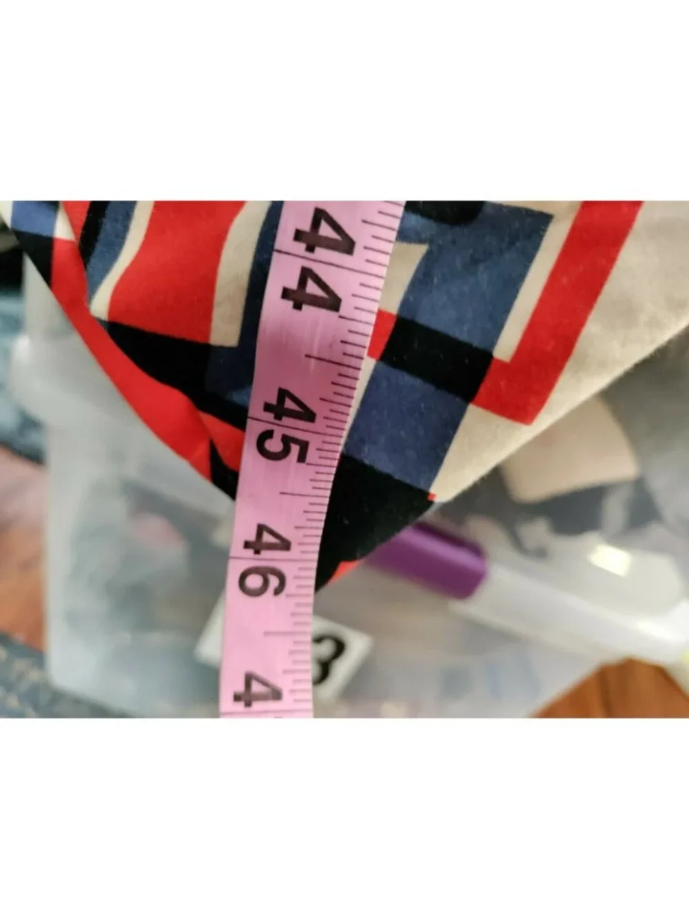 Calvin Klein Womens Fit & Flare with Pockets 8 Red Multi-Color Size M Geometric - Picture 11 of 11